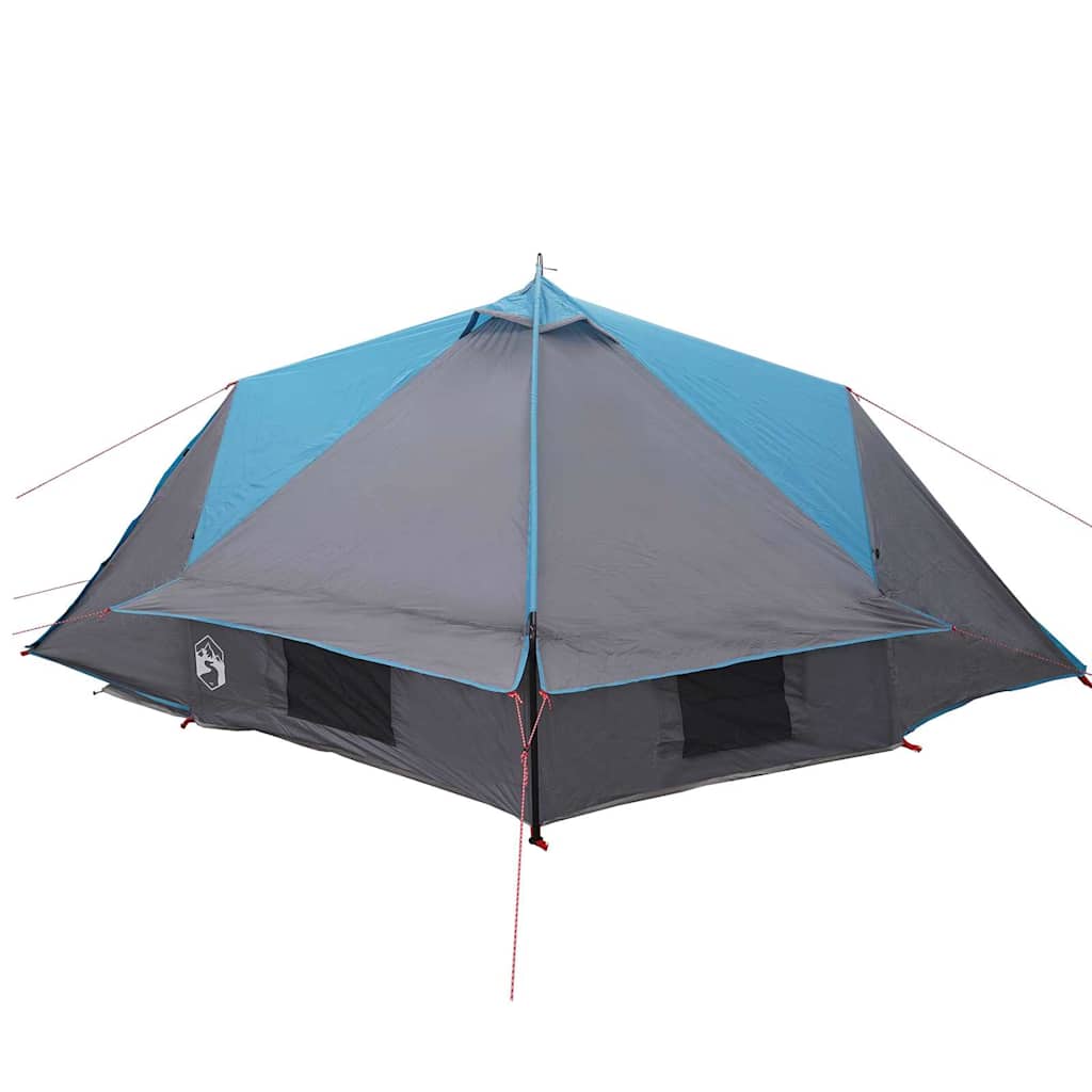 Teepee Zelt für 4 Personen Blau und Grau 388 x 320 x 169 cm