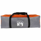 Teepee Zelt für 4 Personen Grau und Orange 388 x 320 x 169 cm