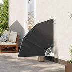 Balkon Sichtschutz Anthrazit 115 x 115 cm Polyester