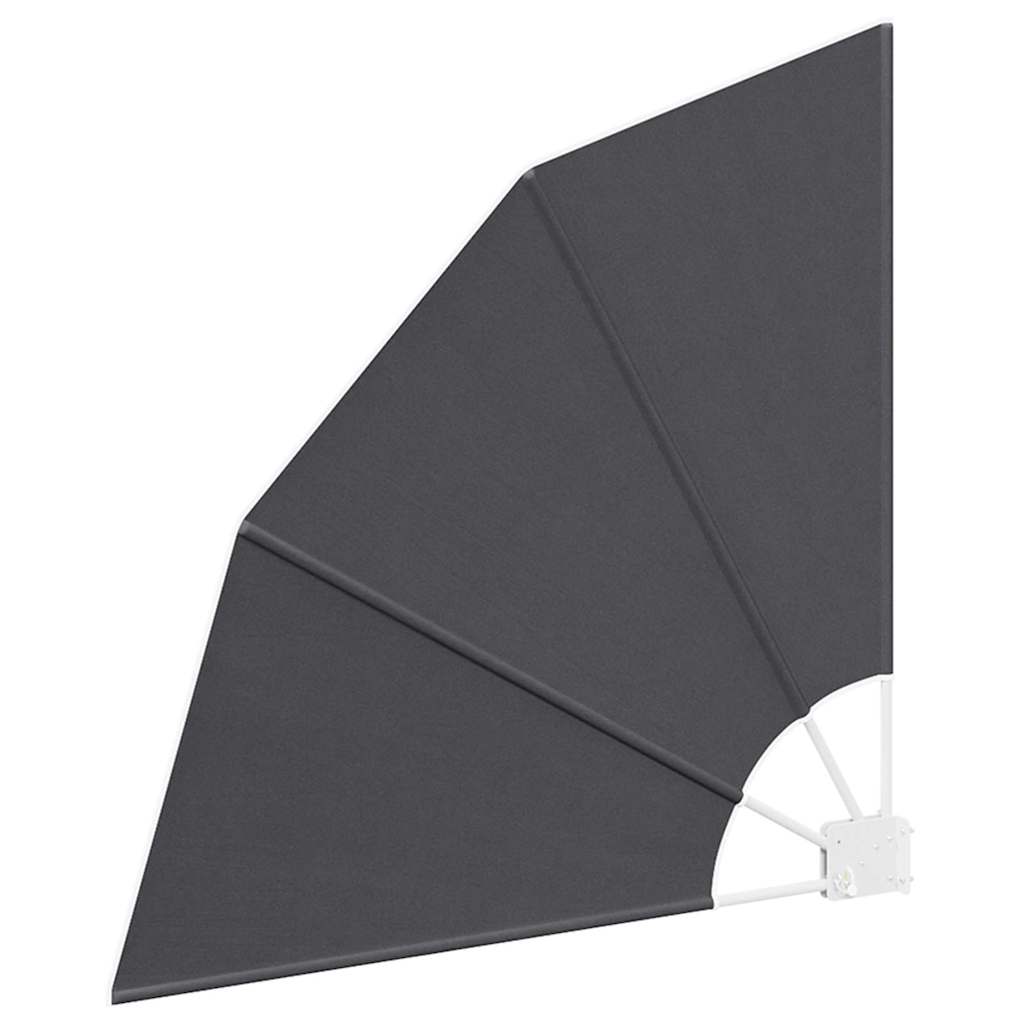 Balkon Sichtschutz Schwarz 115 x 115 cm Polyester