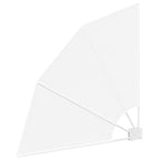 Balkon Sichtschutz Weiß 115 x 115 cm Polyester