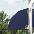 Balkon Sichtschutz Marineblau 140 x 140 cm Polyester
