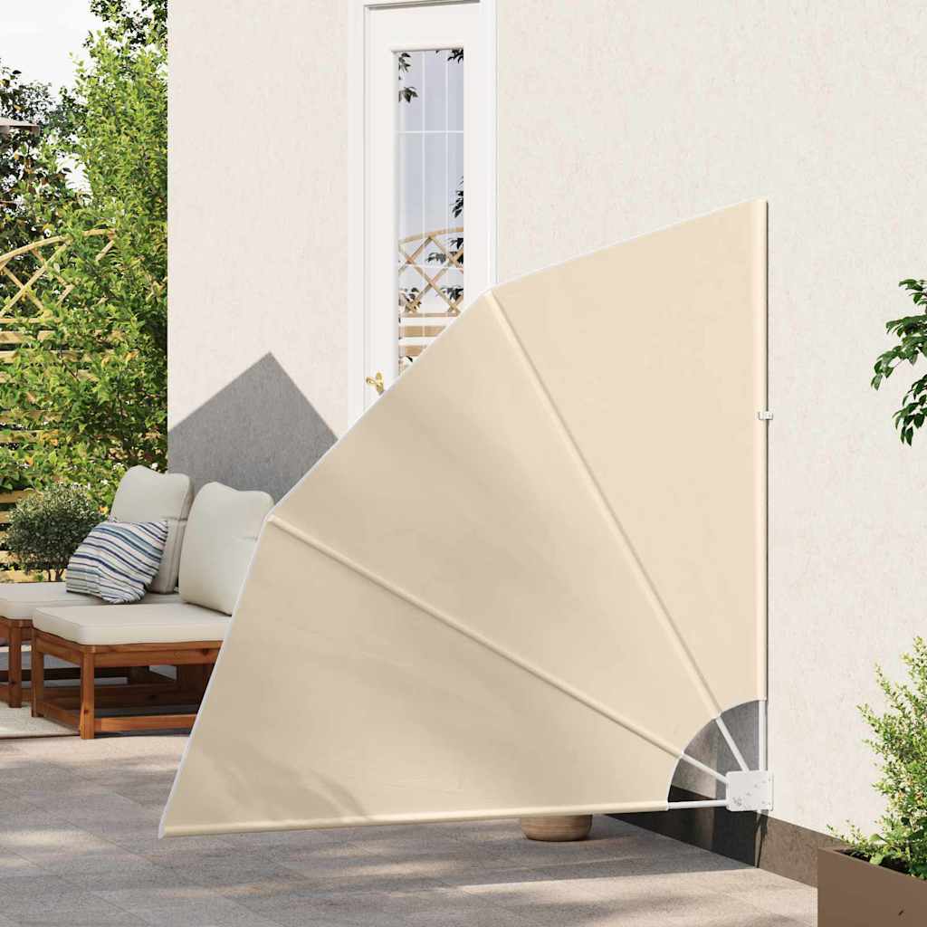 Balkon Sichtschutz Beige 140 x 140 cm Polyester