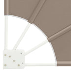 Balkon Sichtschutz Taupe 140 x 140 cm Polyester