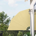 Balkon Sichtschutz Sand 140 x 140 cm Polyester