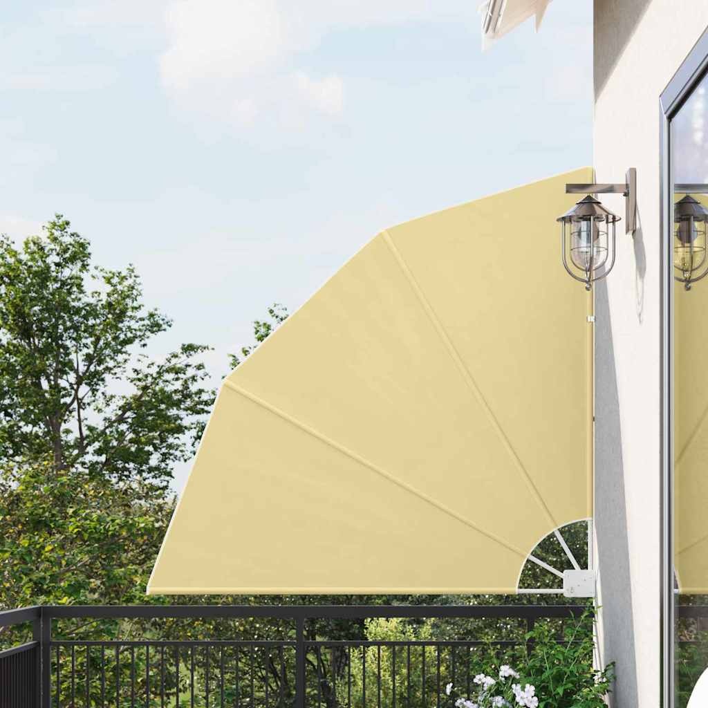 Balkon Sichtschutz Sand 140 x 140 cm Polyester