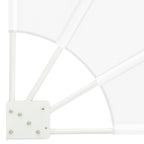 Balkon Sichtschutz Weiß 140 x 140 cm Polyester
