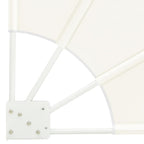Balkon Sichtschutz 160 x 160 cm Polyester Creme