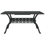 Garten Essgruppe 5 pcs Schwarz Aluminium
