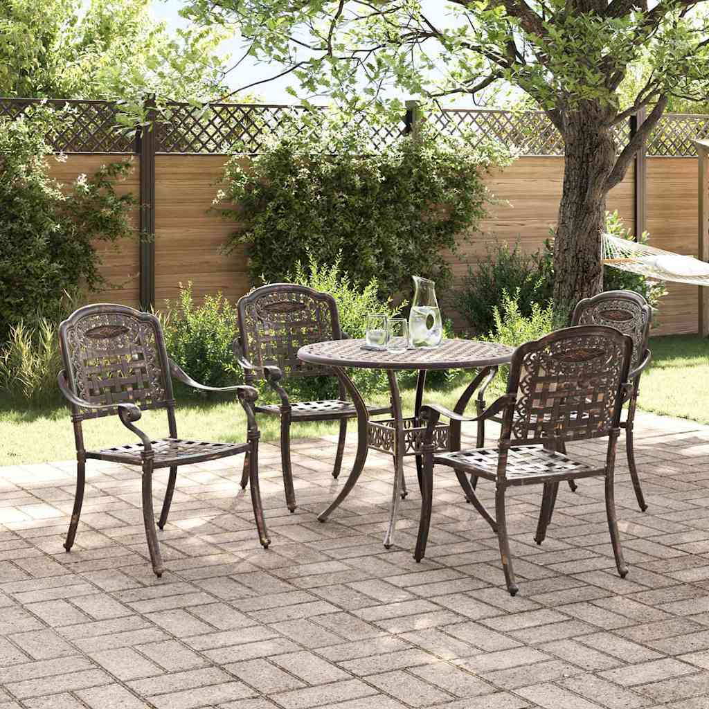 Garten Essgruppe 5 pcs Bronze Aluminium