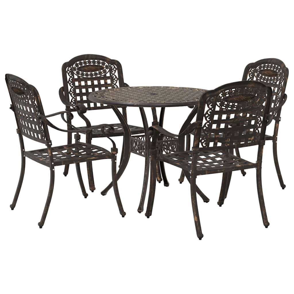 Garten Essgruppe 5 pcs Bronze Aluminium
