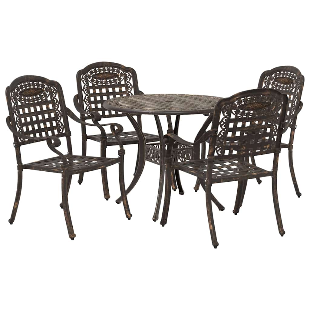 Garten Essgruppe 5 pcs Bronze Aluminium