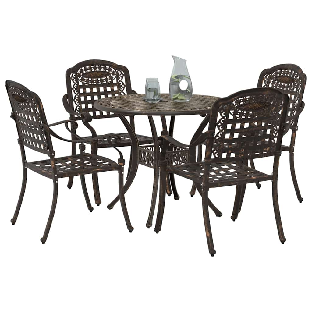 Garten Essgruppe 5 pcs Bronze Aluminium