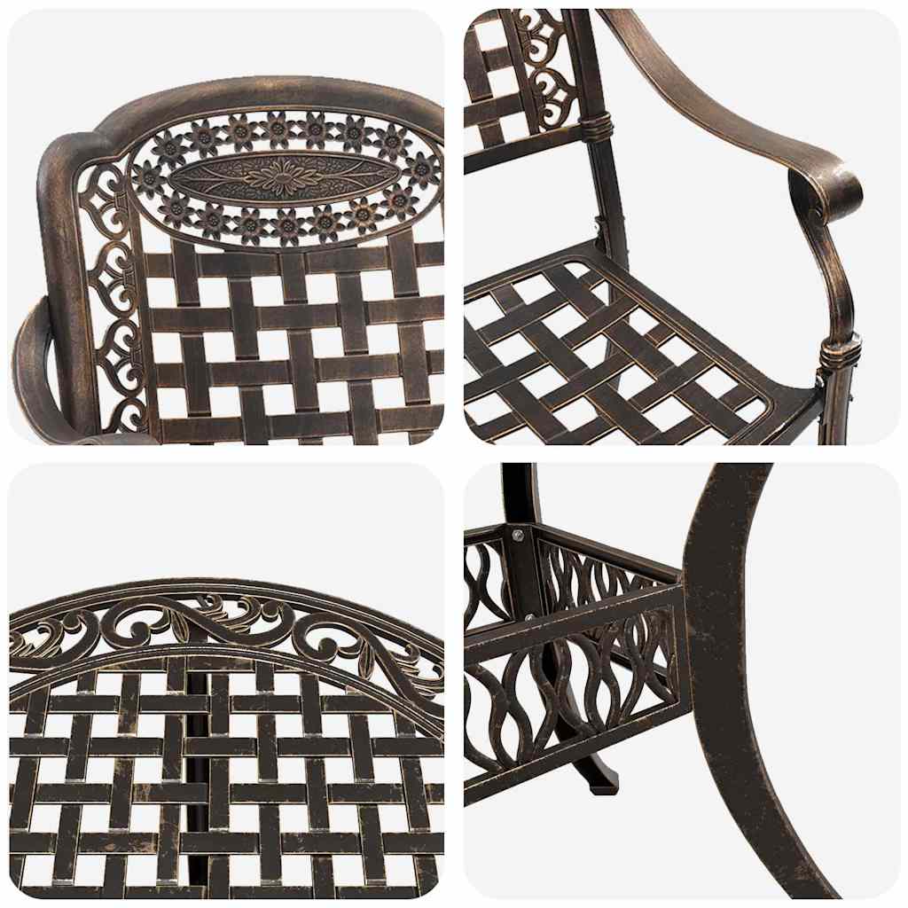 Garten Essgruppe 7 pcs Bronze Aluminium