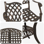 Garten Essgruppe 7 pcs Bronze Aluminium