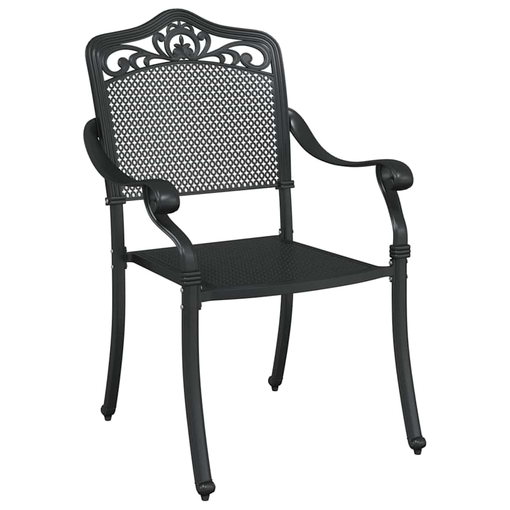 Garten Essgruppe 5 pcs Schwarz Aluminium