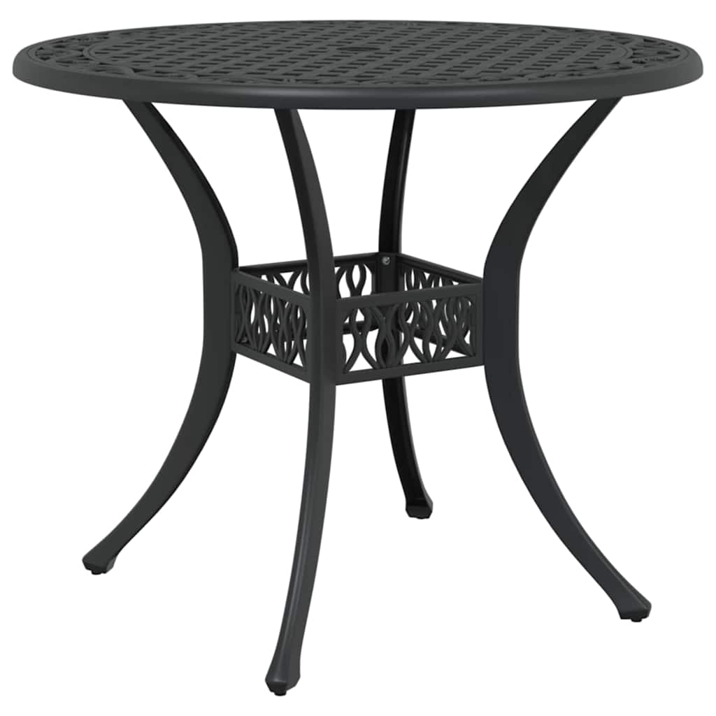Garten Essgruppe 5 pcs Schwarz Aluminium