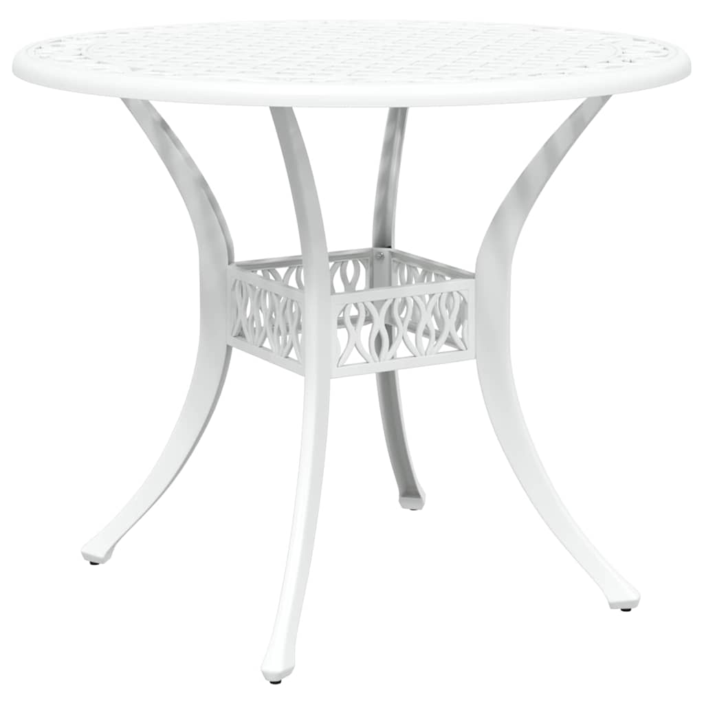 Garten Essgruppe 5 pcs Weiß Aluminium