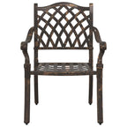 Gartentisch Set 3 pcs Bronze Gussaluminium