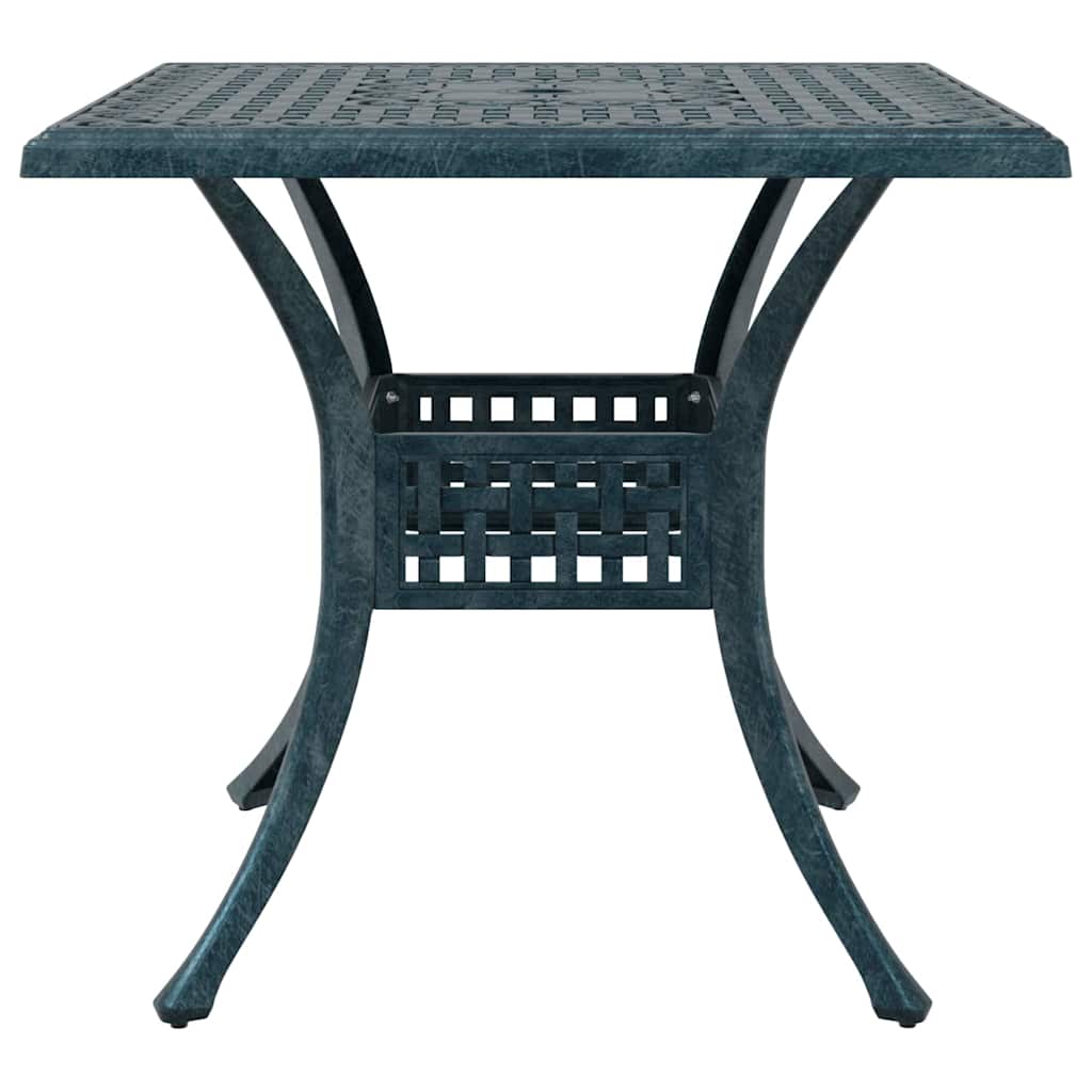 Gartentisch Set 3 pcs Grün Gussaluminium