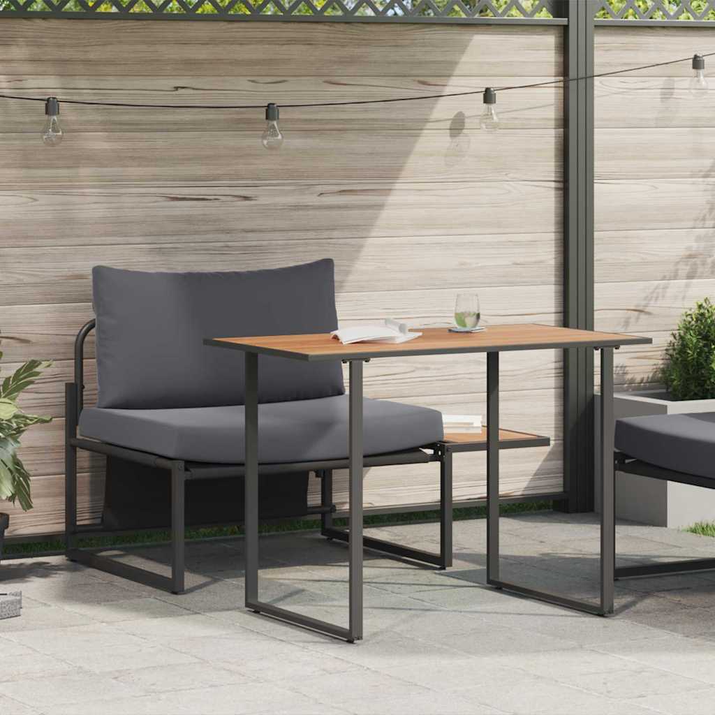 Outdoor-Stahl-Sitzmöbel 2 pcs Anthrazit Stahl