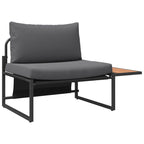 Gartensofa-set 2 pcs Anthrazit Stahl