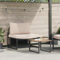 Gartensofa-set 2 pcs Taupe Stahl