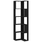 Bücherregal Schwarz Eichen-Optik 50 x 50 x 179 cm