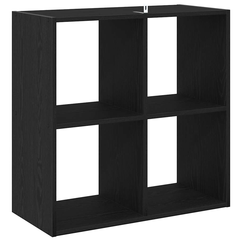 Bücherregal Schwarz Eichen-Optik 68,5 x 32 x 68,5 cm