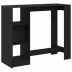 Bartisch Schwarz Eichen-Optik 124 x 46 x 103.5 cm Holzwerkstoff