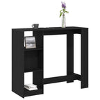Bartisch Schwarz Eichen-Optik 124 x 46 x 103.5 cm Holzwerkstoff