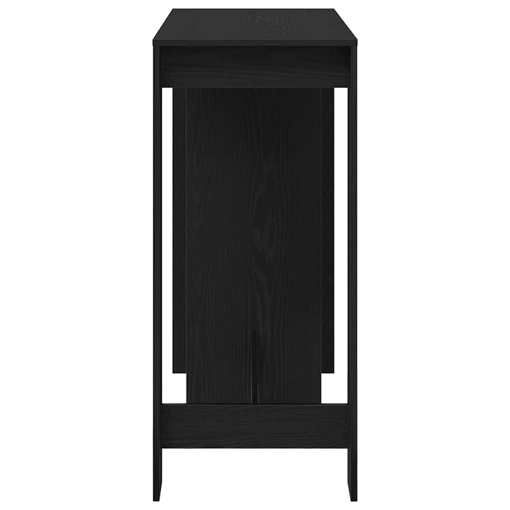Bartisch Schwarz Eichen-Optik 124 x 46 x 103.5 cm Holzwerkstoff