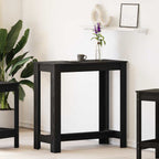 Bartisch Schwarz Eichen-Optik 102 x 50 x 103,5 cm Holzwerkstoff
