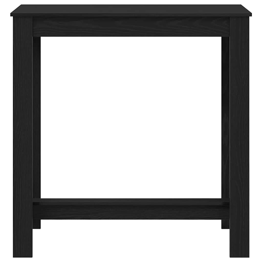 Bartisch Schwarz Eichen-Optik 102 x 50 x 103,5 cm Holzwerkstoff