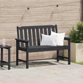 Gartenbank Schwarz 120 x 59 x 88 cm HDPE