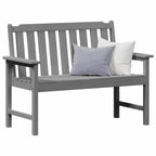 Gartenbank Hellgrau 120 x 59 x 88 cm HDPE