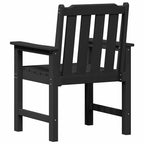 Garten-Esszimmerstuhl 2 pcs Schwarz 65,5 x 59 x 88 cm HDPE
