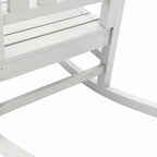 Schaukelstuhl für den Garten Weiß 92 x 70 x 108cm HDPE