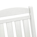 Schaukelstuhl für den Garten Weiß 92 x 70 x 108cm HDPE
