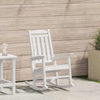 Schaukelstuhl für den Garten Weiß 92 x 70 x 108cm HDPE