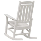 Schaukelstuhl für den Garten Weiß 92 x 70 x 108cm HDPE