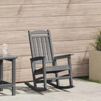 Schaukelstuhl für den Garten Hellgrau 92 x 70 x 108cm HDPE