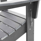 Klappbarer Adirondack-Stuhl Hellgrau 80,5 x 74,5 x 92 cm HDPE