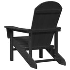 Adirondack-Stuhl Schwarz 82 x 74 x 92 cm HDPE