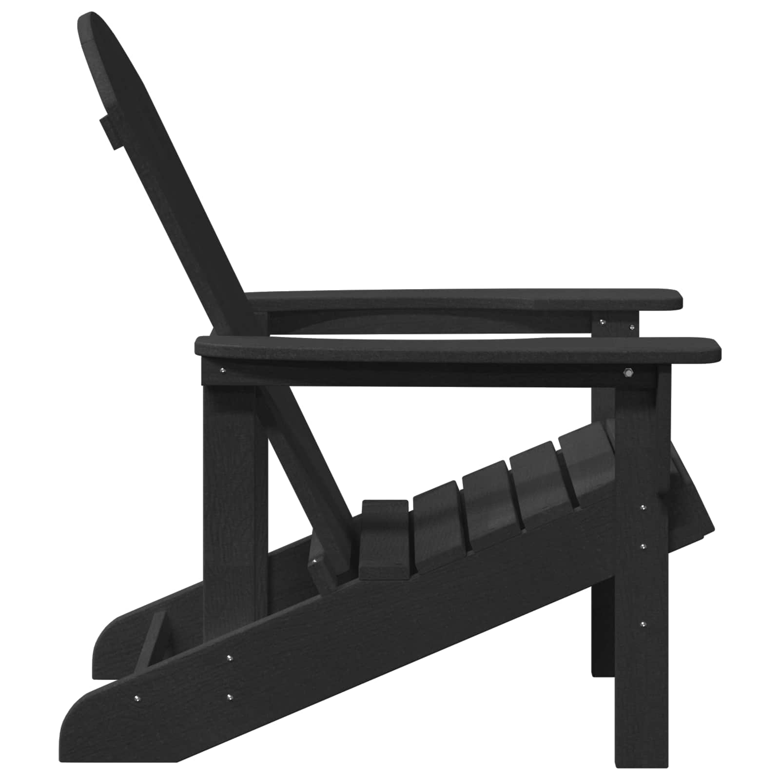 Adirondack-Stuhl Schwarz 82 x 74 x 92 cm HDPE