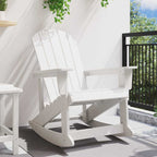 Adirondack-Schaukelstuhl Weiß 92 x 73,5 x 92 cm HDPE