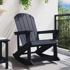 Adirondack-Schaukelstuhl Marineblau 92 x 73,5 x 92 cm HDPE