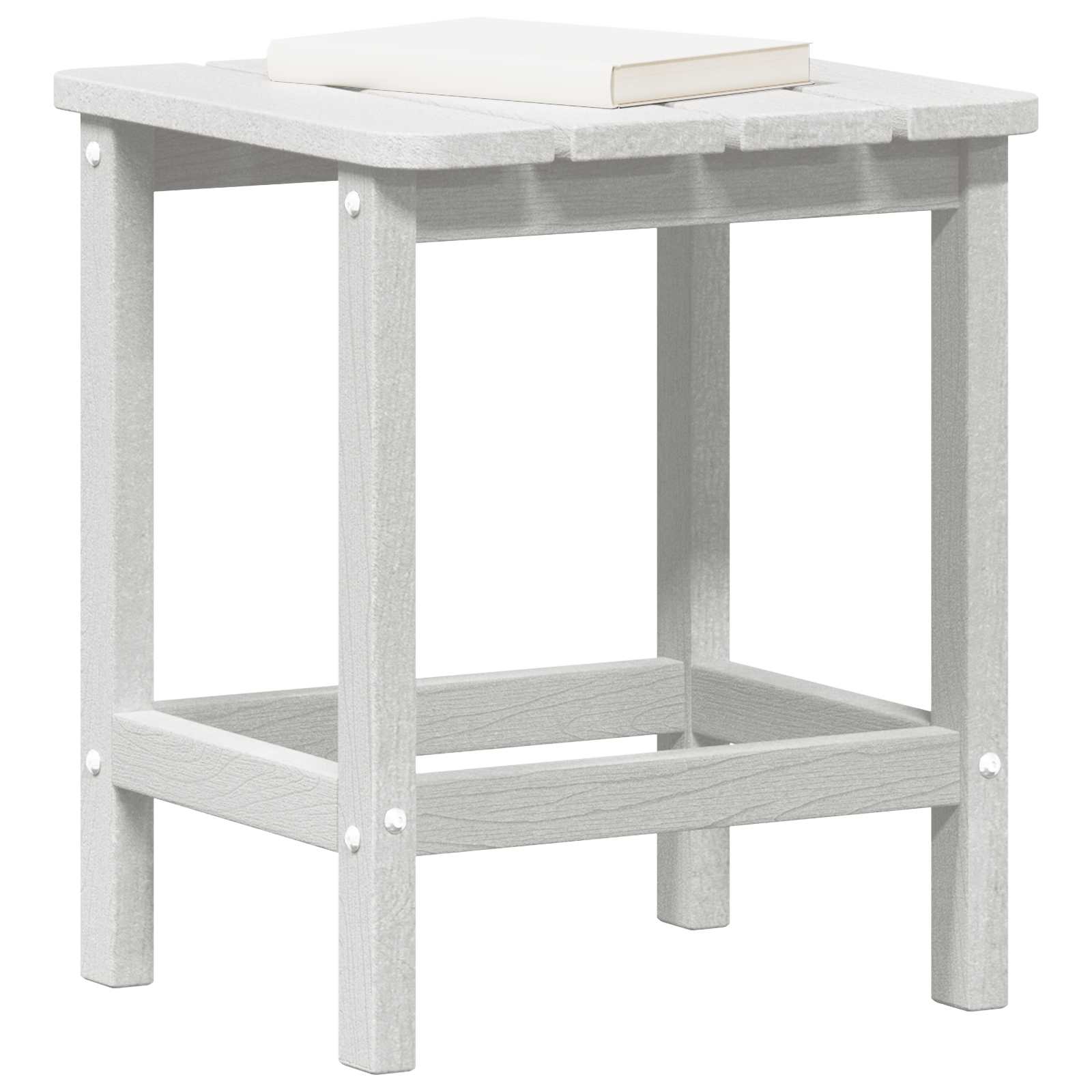 Beistelltisch Weiß 38 x 38 x 46 cm Polyethylen