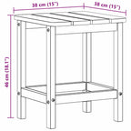 Beistelltisch Schwarz 38 x 38 x 46 cm Polyethylen
