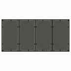Garten Essgruppe 9 pcs Schwarz Poly-Rattan